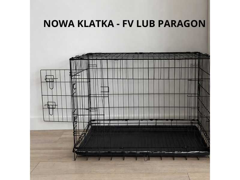 Duża klatka dla psa do domu kojec metalowy transporter 90x56x63 NOWA