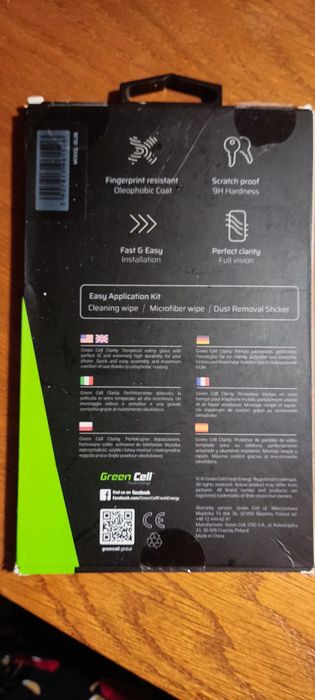 Szkło hartowane do Xiaomi Redmi 6/6A 2.5D 9H 0.33mm Green Cell