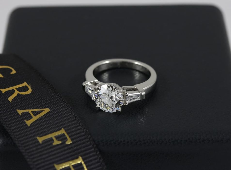 Pierścionek platynowy [Pt 950] z brylantami - 2,38 ct