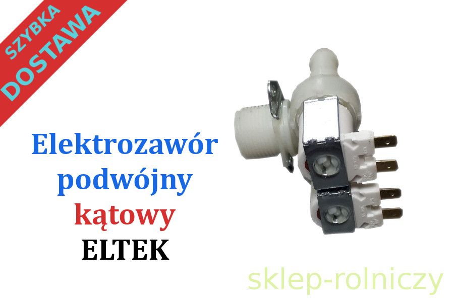 Elektrozawór podwójny kątowy do myjni dojarki typ AlfaLaval Westfalia