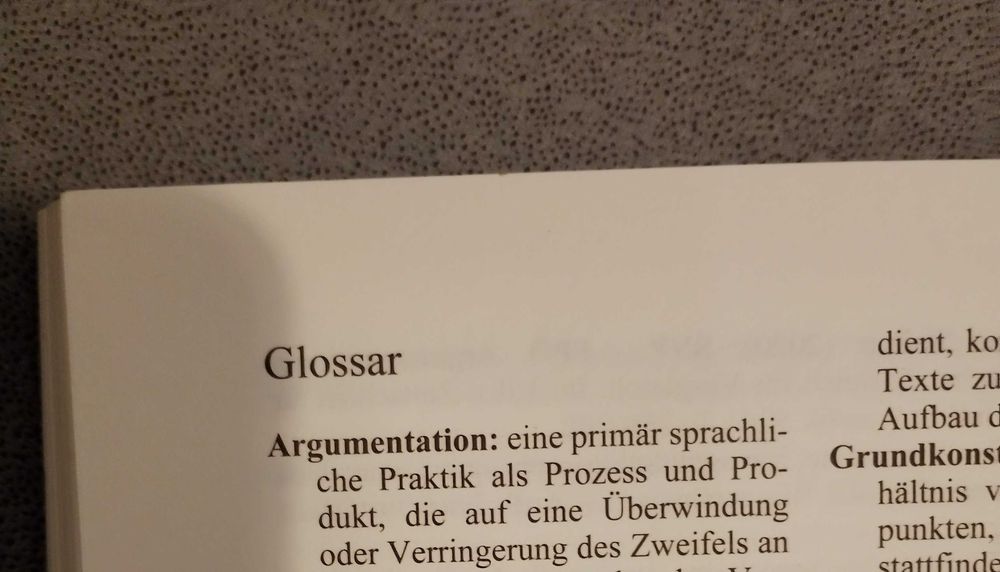 książka o analizie argumentacji "Linguistische Argumentationsanalyse"