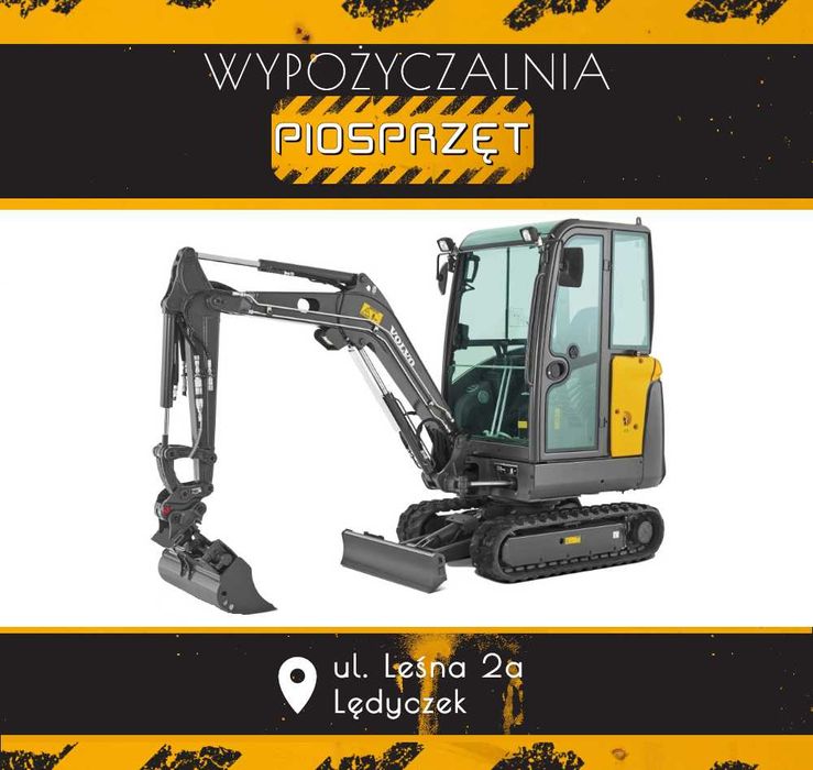 Wynajem minikoparki wypożyczalnia minikoparka minikoparkę 1550 kg