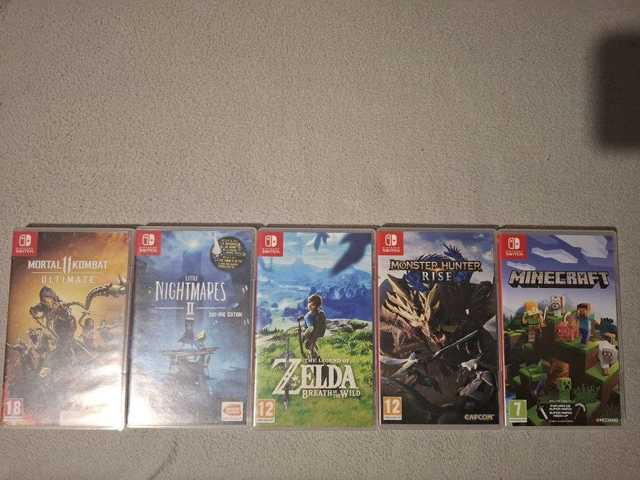 Nintendo switch V2 32gb + cartão 256 + jogos