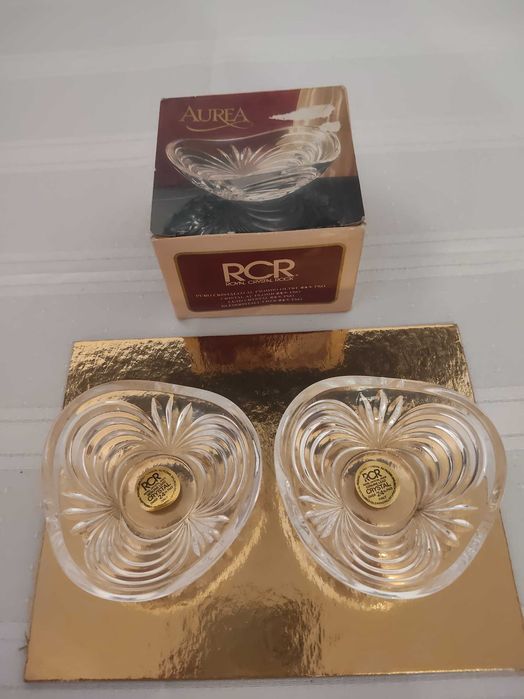 taças de cristal da marca RCR (Royal Crystal Rock), modelo Aurea
