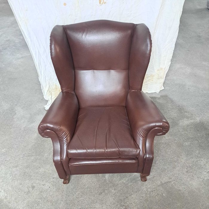 Cadeirão Chesterfield em pele poltrona inglesas