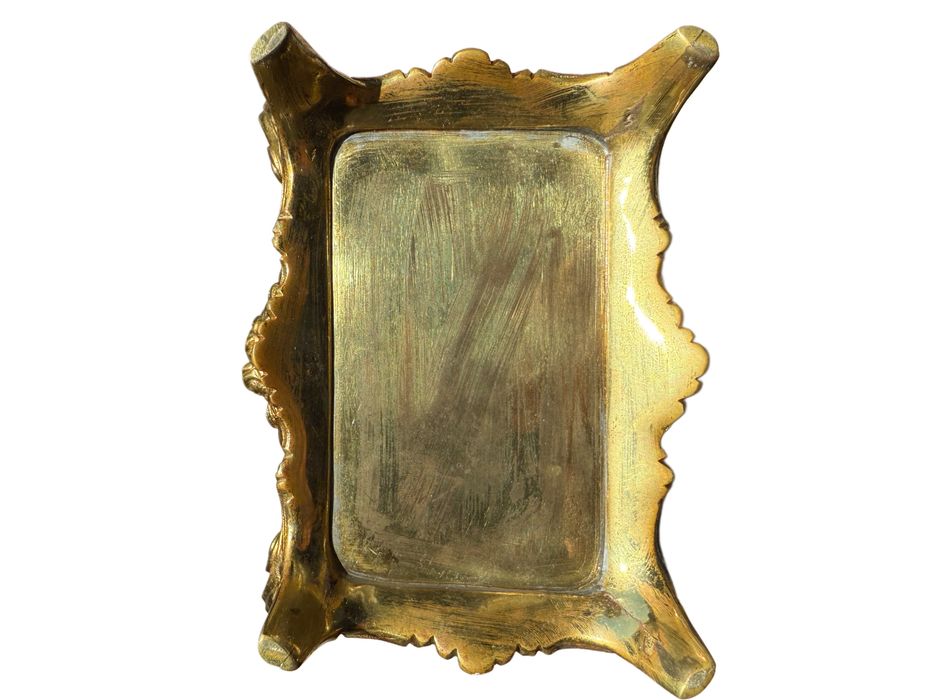 Caixa Antiga em Bronze Maciço - Estilo Barroco - Guarda-Jóias Vintage
