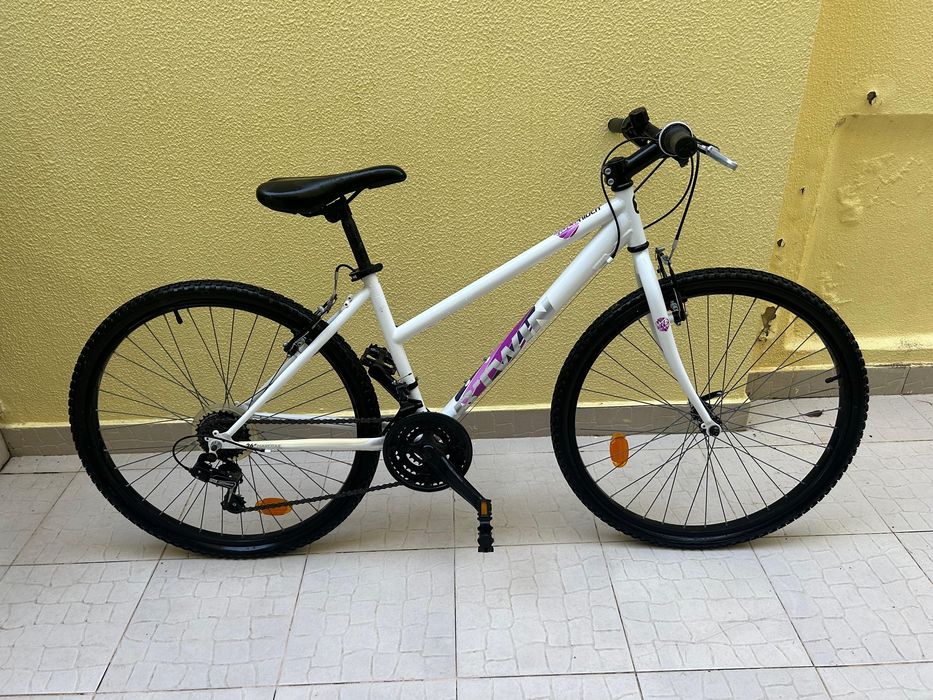 Bicicleta Bwin Branca e Rosa