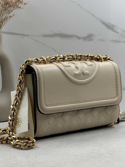 Шкіряна сумка від Tory Burch Leather біла Оригінал (НОВА) Тори Берч оригинал