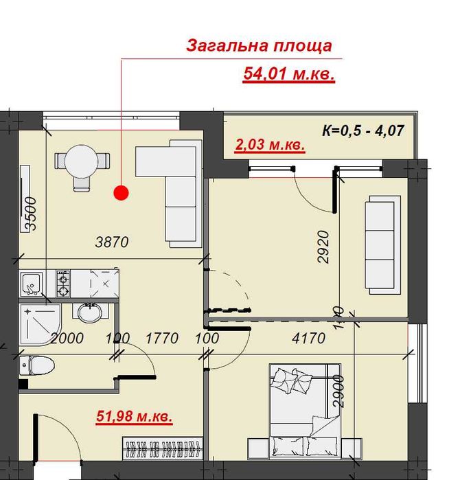 Трикімнатний апартамент від забудовника. Нерухомість.Закарпаття.Продаж