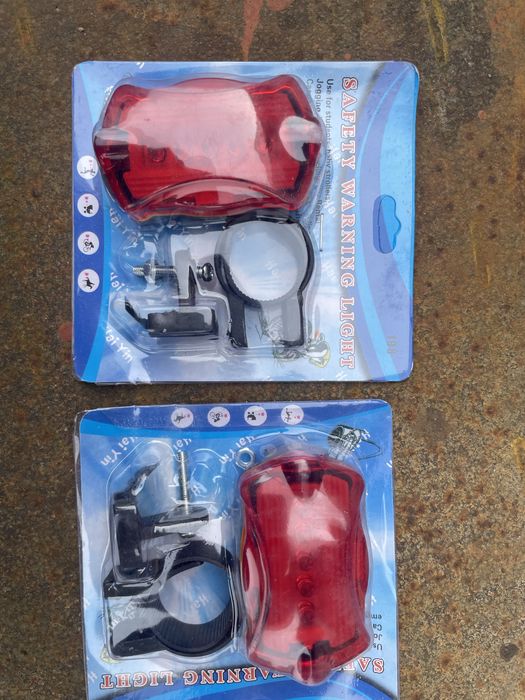 Велофонарик задний стоп габарит на велосипед красный катафот отражател