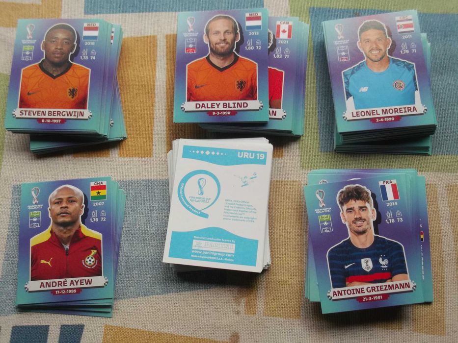 Cromos do mundial do Qatar