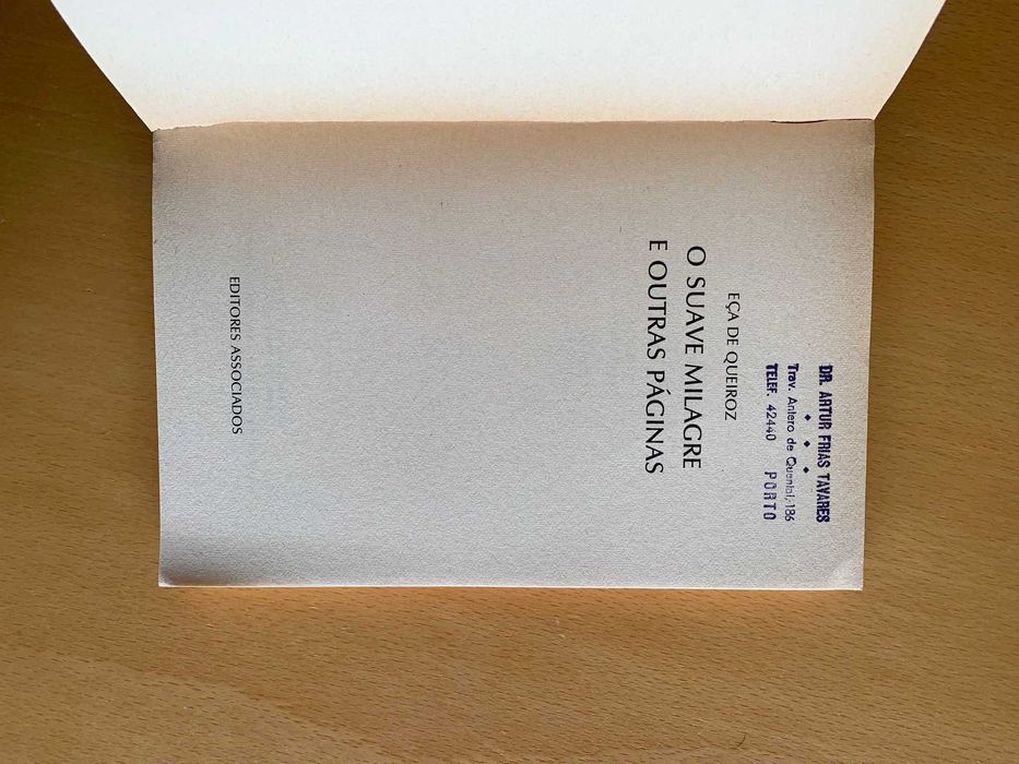 O Suave Milagre e Outras Páginas - Eça de Queirós