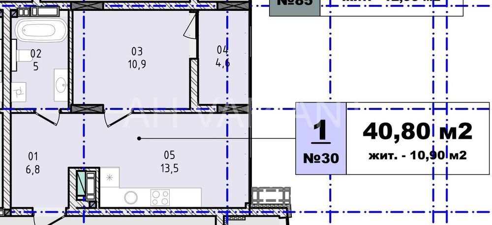 Продається однокімнатна квартира в ЖК “Nova City” Код: 37958