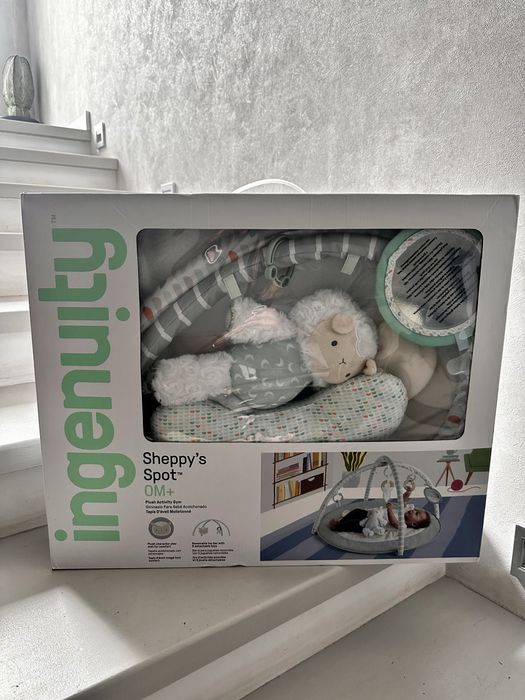 игровой коврик Ingenuity Sheppy's Spot Ultra Plush Baby Activity