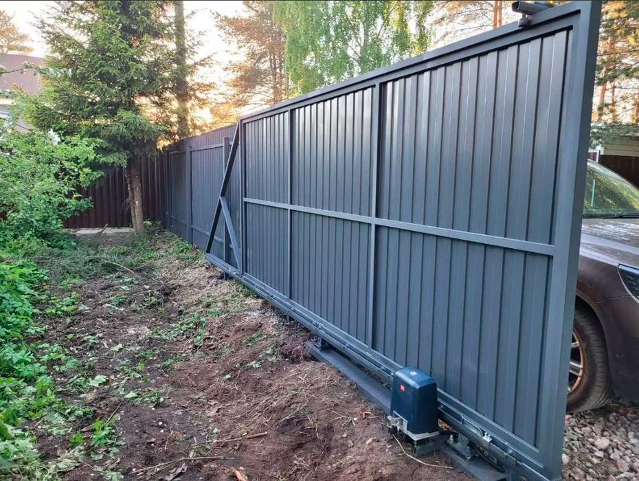 Каркас відкатних воріт TA02, Лазерна різка в комплекті, Під замовлення