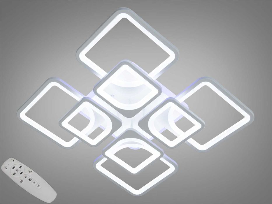Світлодіодна LED люстра 165W з пультом і підсвіткою