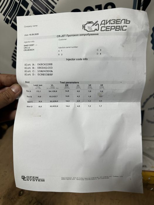 Форсунки, паливні інжектори 1.6 euro 4 0445110 297 Peugeot Citroen