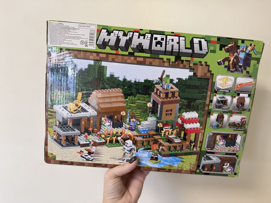 Великий конструктор у стилі Minecraft My World “Село з мешканцями”