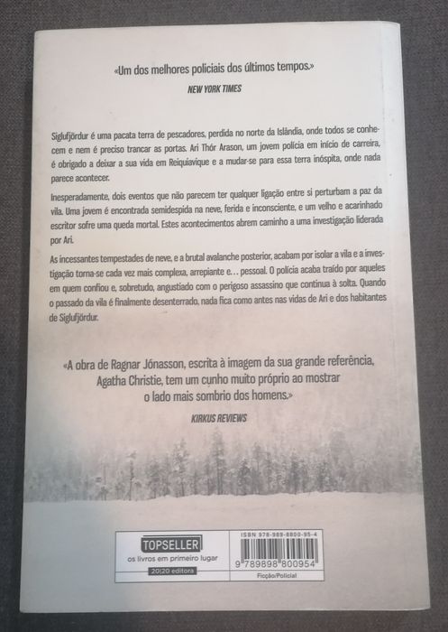 Neve Cega de Ragnar Jonasson