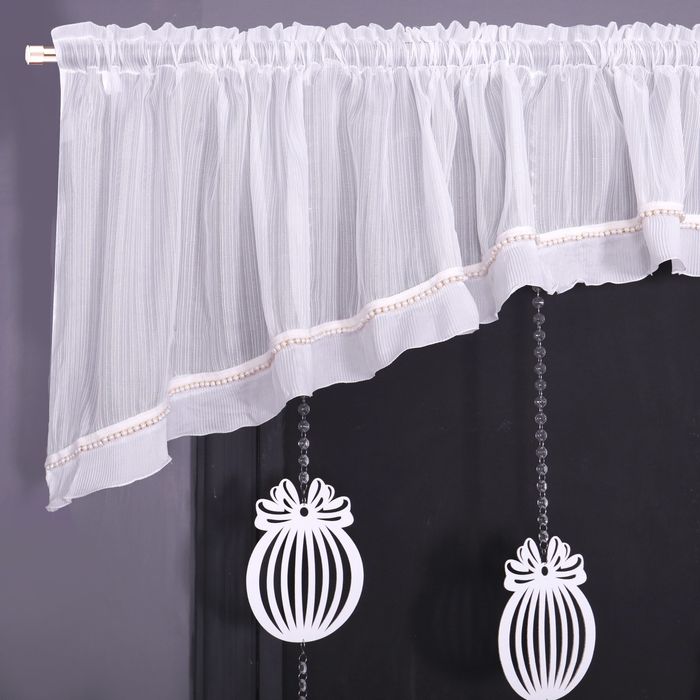 ‼️SUPER CENA‼️ Firana na Święta z wiszącymi bombkami biała