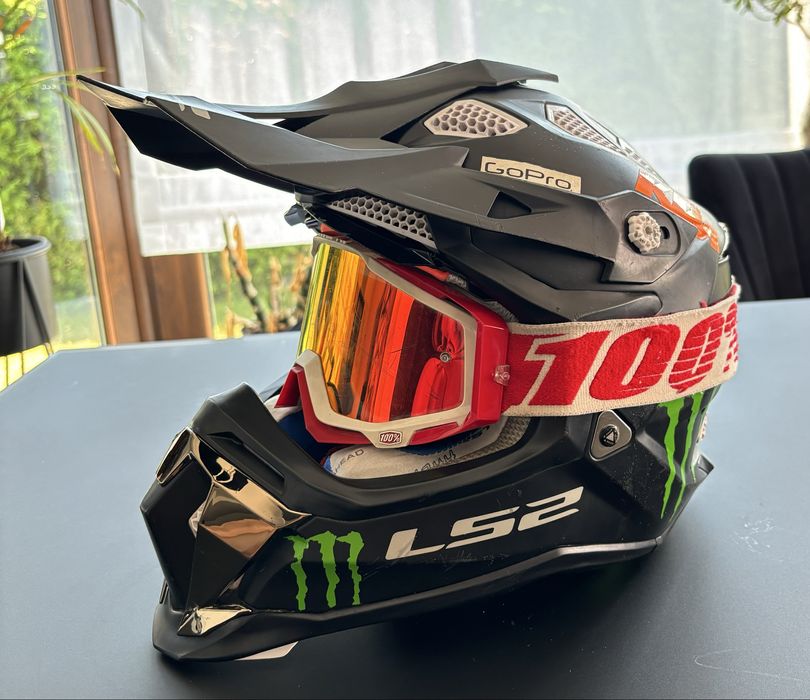 Kask Ls2 Mx470+gogle 100%