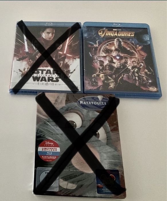 Blu rays steelbook + DVDs