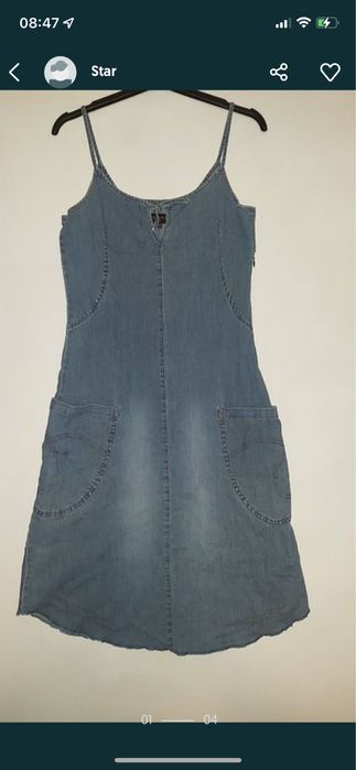 Sukienka jeansowa RESERVED roz. M + sukienka DENIM