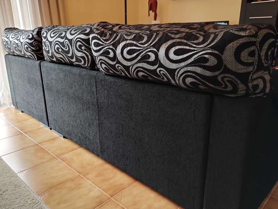 Sofá com chaise long lado esquerdo