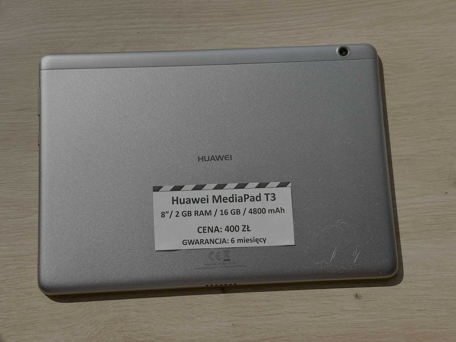Tablet Huawei MediaPad T3 8" / 16 GB / 2 GB RAM / 4800 mAh + GW 6 msc