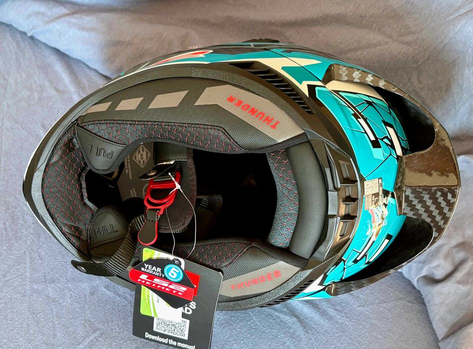 Capacete NOVO LS2 Thunder GP Aero (46% DESCONTO) Extras. Tam M-L-XL-XXL