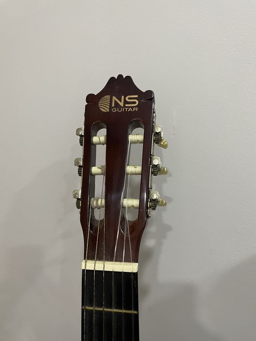 Viola clássica com suporte e capa