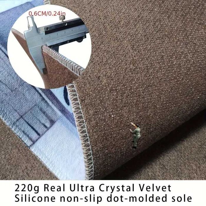 Wycieraczka antypoślizgowa z wzorem 40 x 60 cm