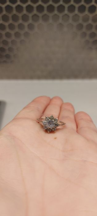 Pierścionek antyk srebro próba 800