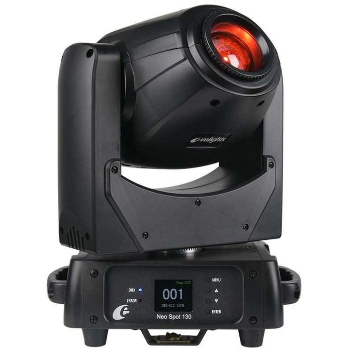 2xEVOLIGHTS NEO SPOT 130W głowica ruchoma LED + CASE + PRZEWODY  5metrów