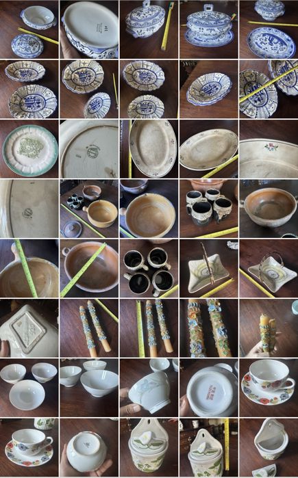 Varios artigos vintage antiquario colecao para desocupar