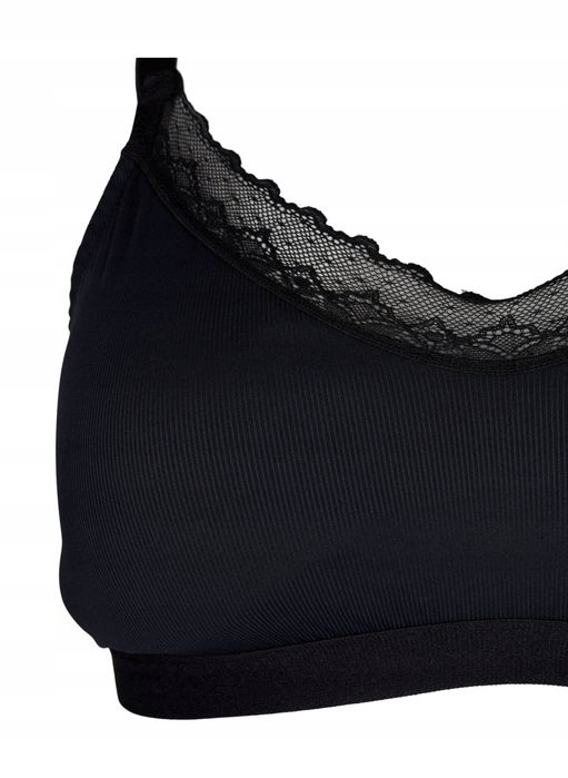 Zizzi 44 2xl Prążkowany Miękki Biustonosz Stanikz Kronką