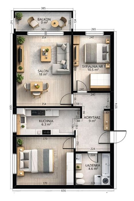 Idealne dla Rodziny   ! 3 pok/56 m