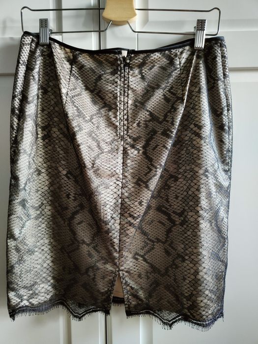Spódnica Wolford koronka czarna beż