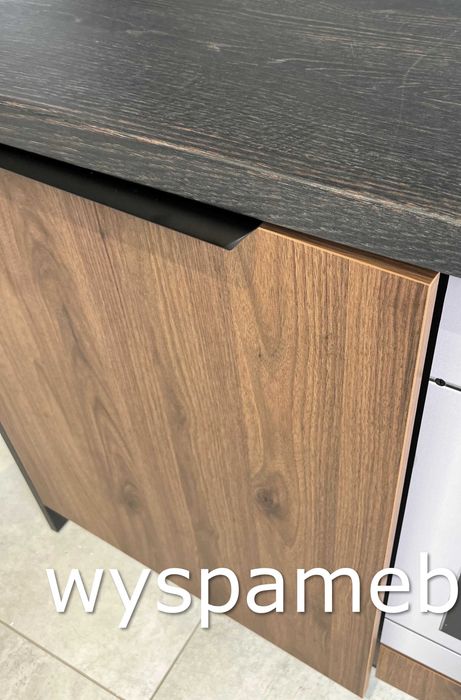 NOWA kuchnia narożna meble kuchenne kaszmir dąb artisan orzech czarny