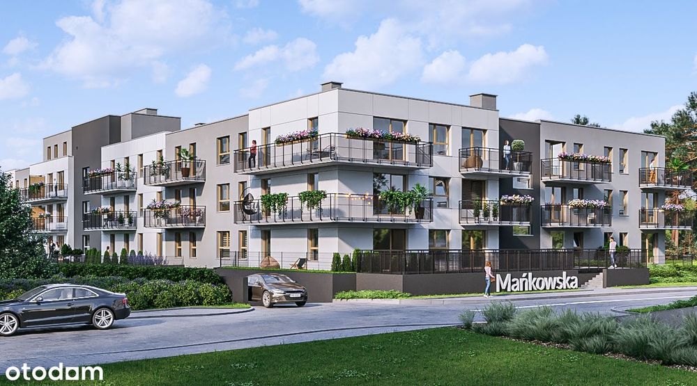 3-pokojowe mieszkanie 50m2 + balkon Bezpośrednio