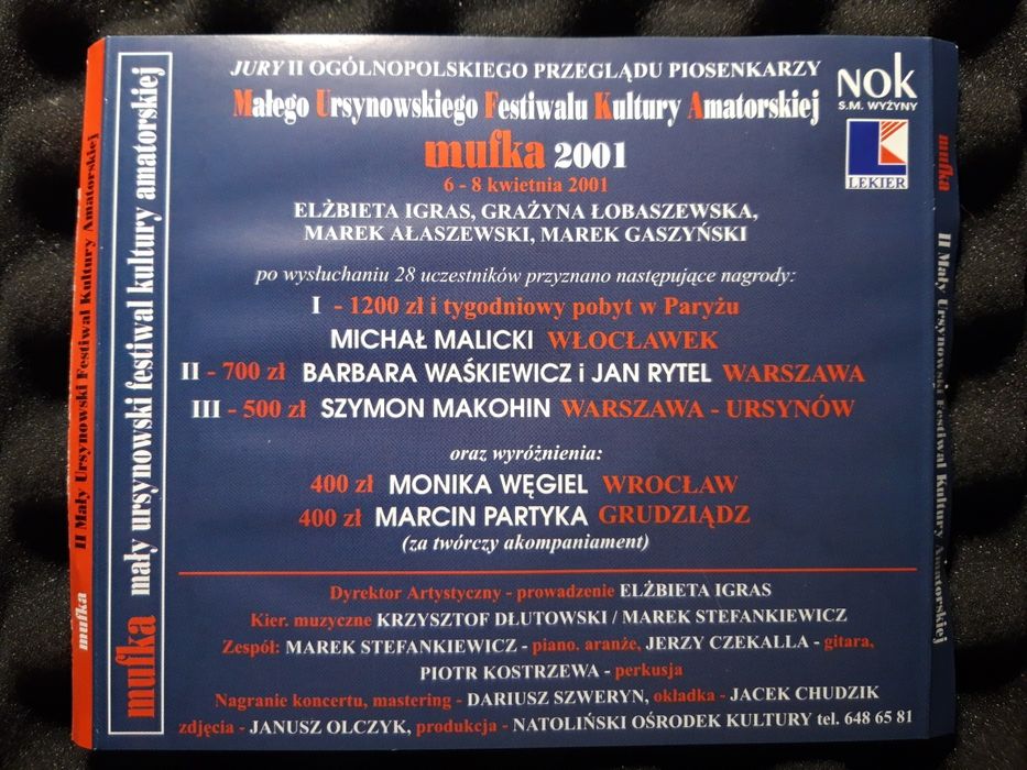 MUFKA II Mały Ursynowski Festiwal Kultury Amatorskiej (CD, 2001)