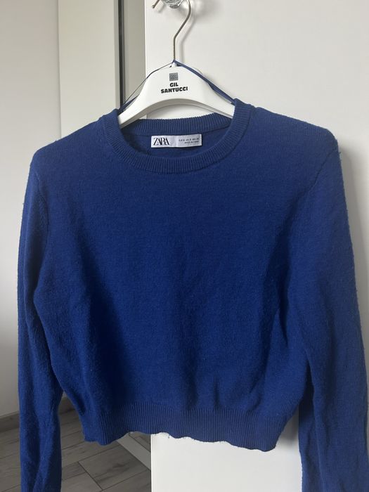 Sweter Zara granatowy