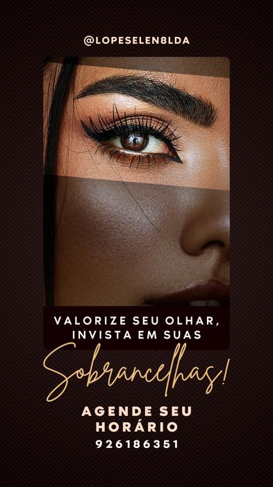 Sobrancelhas e henna.