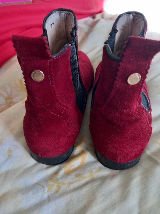 Botins bordeaux de pele - 37 - Lion Of Porches