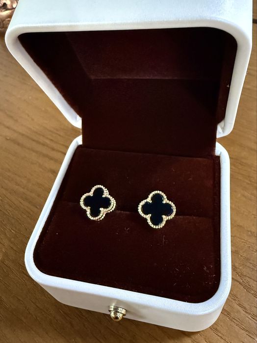 Золоті сережки Van Cleef Нові