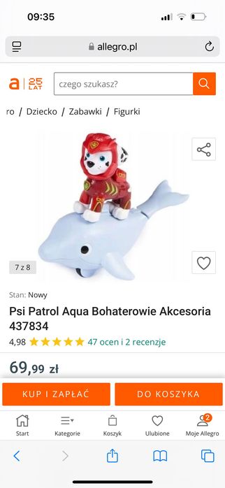 Aqua pups psi patrol wodny marschal i rubble spin master figurki