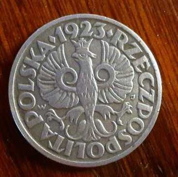 20 грошів 1923 року (Польща,нікель, пробна)