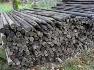 Postes de madeira tratada c/ tratamento antigo como as solipas até3.5m
