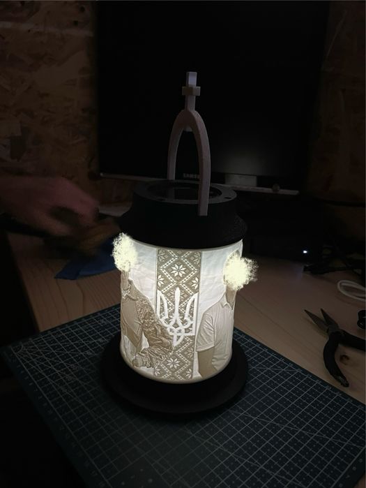 Лампадка з фото і Вашим текстом. На сонячній батареї.