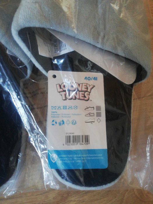 Pantufas de homem do Taz dos Looney Tunes